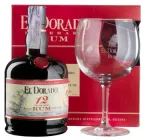 Ром El Dorado 12 YO 0.7 л 40% з одним келихом в подарунковій упаковці (8715151128597)