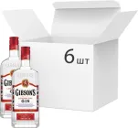 Упаковка джина Gibson's London Dry 0.7 л 37.5% х 6 шт (13147690060700)