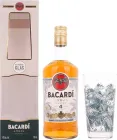 Ром Bacardi Anejo Cuatro 4 роки витримки 0.7 л 40% + келих (3011932033766)