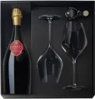 Шампанське Gosset Grand Reserve біле брют 0.75 л 12% в подарунковому упакуванні + 2 келихи та пробка (3353212058602)