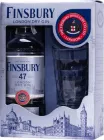 Набір Джин Finsbury Platinum 0.7 л 47% у подарунковій упаковці + склянка 380 мл (4062400170642)
