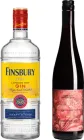 Джин Finsbury London Dry Gin 0.7 л 37.5% + Вино RED LINE Blauer Zweigelt червоне сухе 0.75 л 13% (4062400111218_4062400309103+9006097002027)